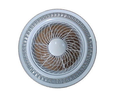 Modern Crystal Ceiling Fan Light 20 Duim 5 ABS Omkeerbare Bladen voor Bedrooom