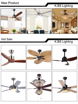 Modern Decoratief de Afstandsbediening Onzichtbaar Intrekbaar Blad van 4100k Crystal Ceiling Fan With Light