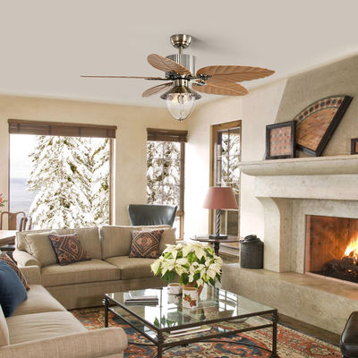 Modern Decoratief de Afstandsbediening Onzichtbaar Intrekbaar Blad van 4100k Crystal Ceiling Fan With Light
