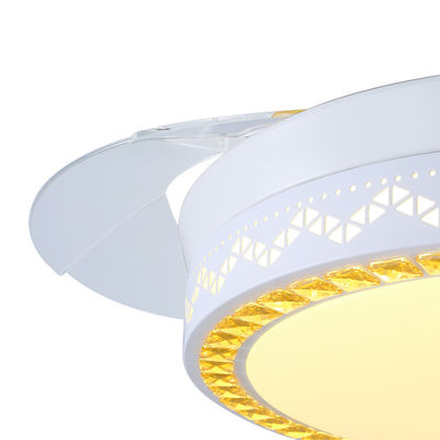 De moderne Decoratieve Witte Vouwbare Plafondventilator van 5250lm 70W met Licht voor Huis