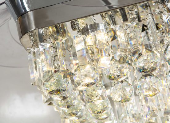 De eigentijdse van de het BladPlafondventilator van 110v 110W Intrekbare Kroonluchter Santi Nickle Color