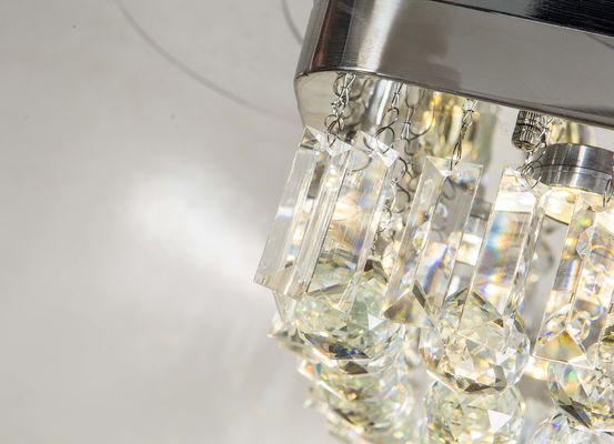 De eigentijdse van de het BladPlafondventilator van 110v 110W Intrekbare Kroonluchter Santi Nickle Color
