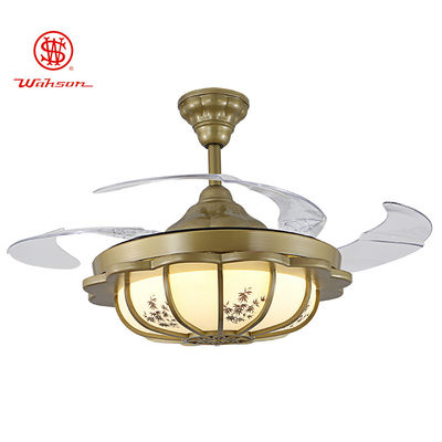 CCC Transparante Balde 3500K Moderne Onzichtbare Plafondventilator/Stille Plafondventilator met Licht