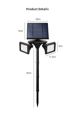 Waterdichte LEIDENE van Ip65 600LM 40 Zonnetuin Licht PIR Solar Powered Lawn Lights