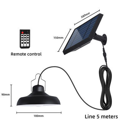 90lm/W 2800-3200K leidde de Zonnetegenhangers van de de Yardlamp van Loodslichten Zonne voor het Kamperen