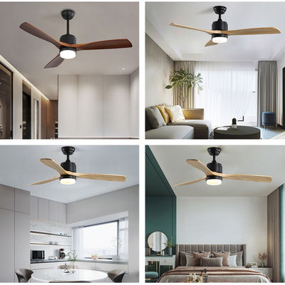 52Inch tijd die Houten Plafondventilatorlicht plaatsen