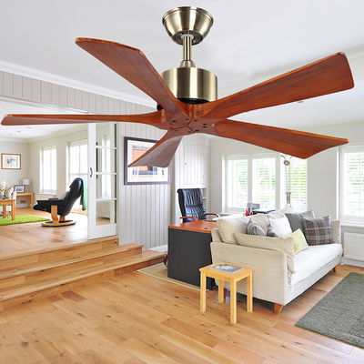 Plafondventilator van RoHS de Natuurlijke Houten 75w Moderne 5 Blad Elektrische het Licht van de 42 DuimPlafondventilator