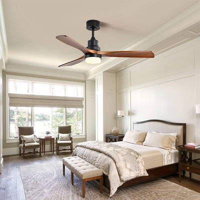 220VDC 65W 3 Houten Bladen Moderne Woonkamer Luchtkoelingsventilator met Licht voelt Vrij te contacteren
