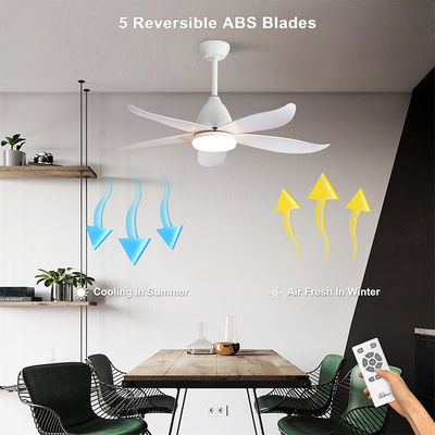 Buitensporig Ijzer 3000K 35W 5 ABS de Lamp Grote Natuurlijke Stijl van de BladPlafondventilator