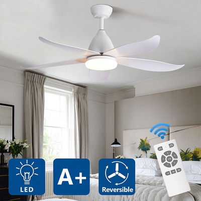 Buitensporig Ijzer 3000K 35W 5 ABS de Lamp Grote Natuurlijke Stijl van de BladPlafondventilator