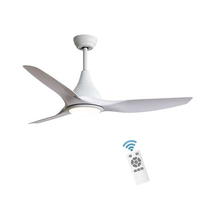 5 snelheids3cct Witte ABS BladPlafondventilator voor Restaurant 1500LM