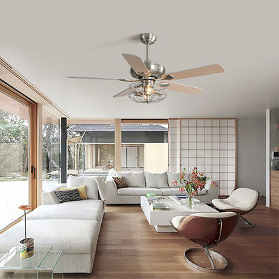 2000 Lumen Ver Crystal Ceiling Light Fan With