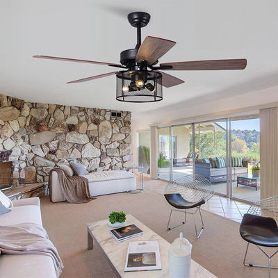 Het Triplex2000lm Crystal Ceiling Fan Light With gelijkstroom AC Motor van huisoffice 5