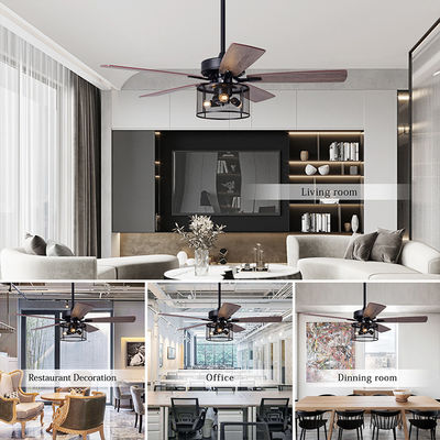 Het Triplex2000lm Crystal Ceiling Fan Light With gelijkstroom AC Motor van huisoffice 5