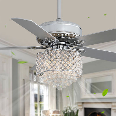18w spoel Onderstel Crystal Chandelier Ceiling Fan