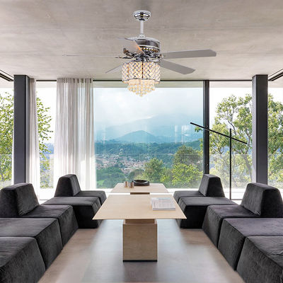 18w spoel Onderstel Crystal Chandelier Ceiling Fan