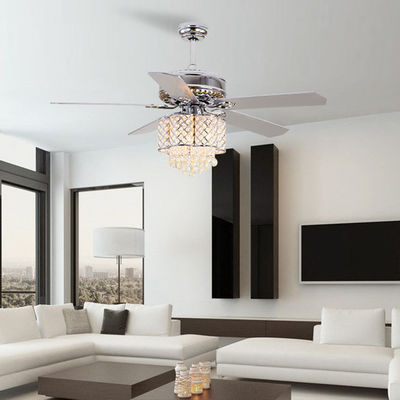18w spoel Onderstel Crystal Chandelier Ceiling Fan