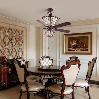 Luxe 6000LM 48 Duim 1220MM de Woonkamer van Kroonluchtercrystal ceiling fan light for