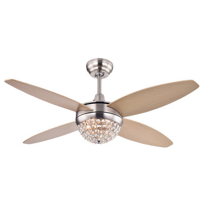 Geen van het de Plafondventilatorglas van het Lawaai18w Antieke Brons van de de Lampekapeetkamer de Kroonluchterventilator