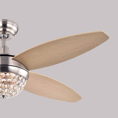 Geen van het de Plafondventilatorglas van het Lawaai18w Antieke Brons van de de Lampekapeetkamer de Kroonluchterventilator