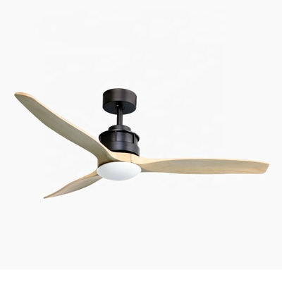 Decorwoonkamer 40w 52 Lichte 3 Bladengelijkstroom Motor van de Duim Houten Plafondventilator