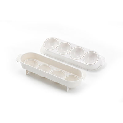 Ce-van het het Siliconekeukengerei van de EU de Producten115g Sferisch Ijsblokje Tray With Lid