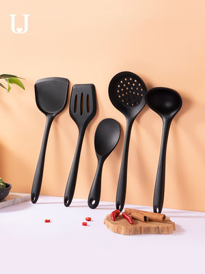LFGB-de EEG Kokend Geplaatst de Reeks/Silicone Keukengerei van het 7 Stukkensilicone