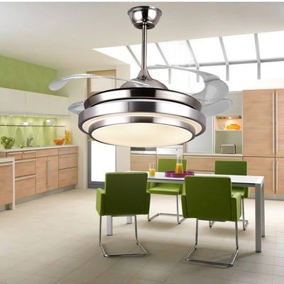 het Neutrale Wit van 6000k 4000lm Crystal Flush Mount Ceiling Fan
