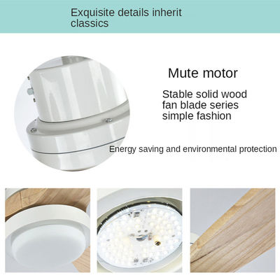 Gelijkstroom-borstelde de Plafondventilator Lichte Uitrusting 3 van Motordimmable Triplexbladen Gouden Kleur