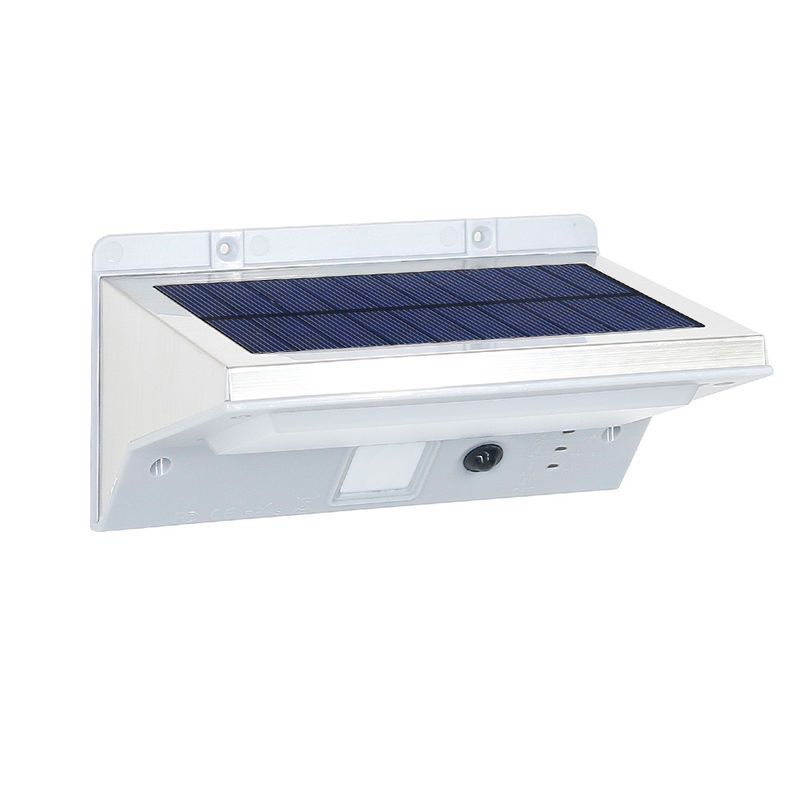 Openlucht LEIDENE van IP65 6000-6500K Zonnesensormuur Lichte 3.7V met Aluminiumbasis