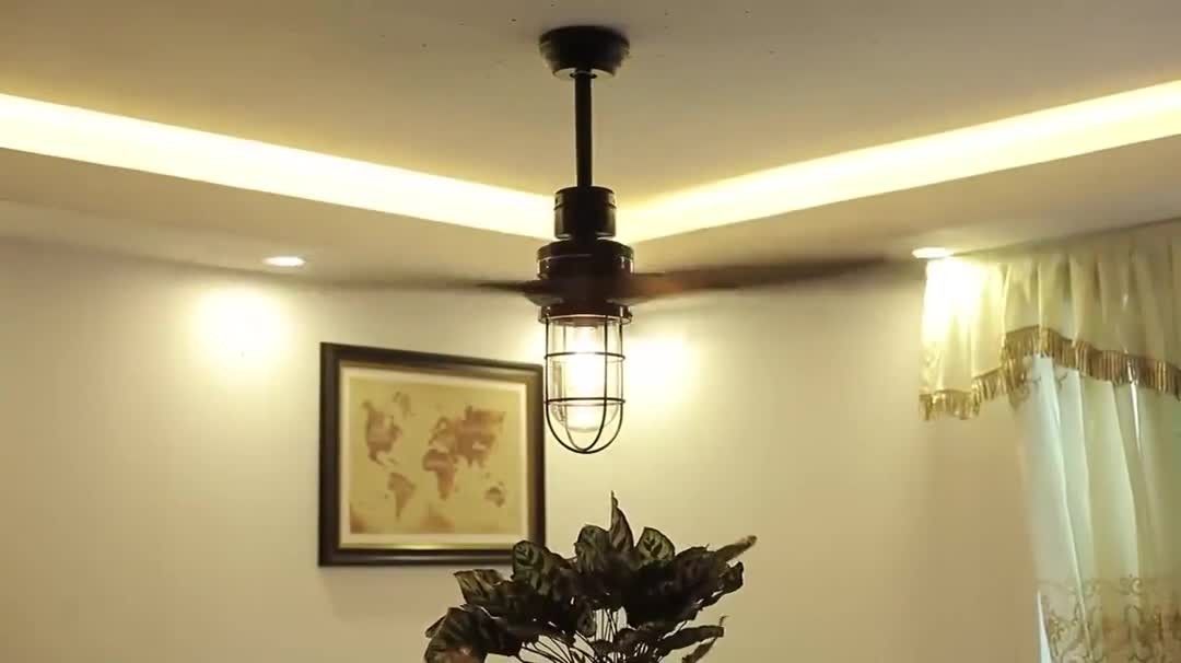 De Uitstekende Elektrische 20w Plafondventilator van het triplexblad 52 Duim met Lichte Decoratie voor Huis