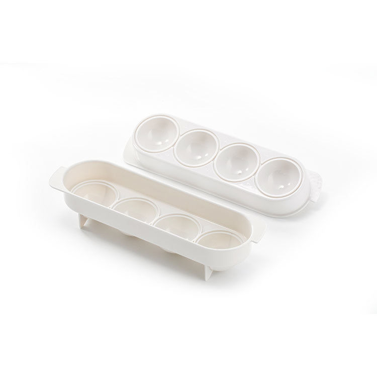 Ce-van het het Siliconekeukengerei van de EU de Producten115g Sferisch Ijsblokje Tray With Lid