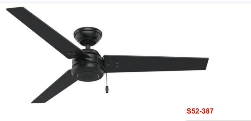 52 van de Plafondventilatormatt black high speed reversible van de duim Moderne Stijl de Luchtkoelingsventilator