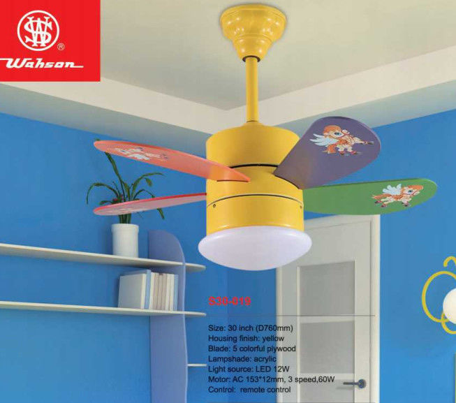 Lichte 36 Opgeschort Duim van de Dimmable de Kleurrijke Houten Plafondventilator Opgezet voor Hotelvilla